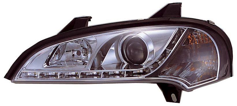 OPEL TIGRA A R8 STYLE LED HEADLIGHTS CHROME V1