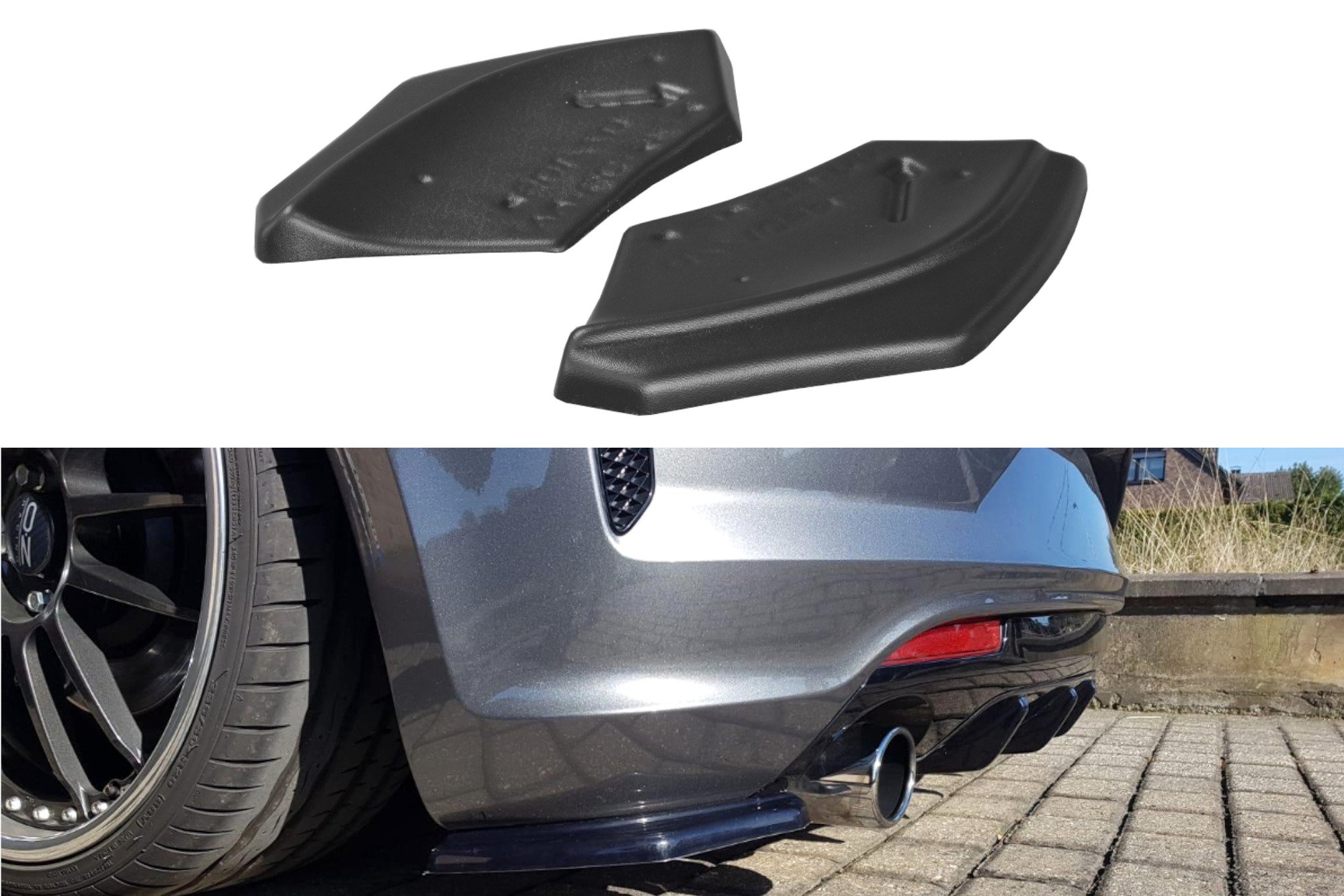 Rear Side Splitters Volkswagen Scirocco MK3 R Facelift (2014-2017)