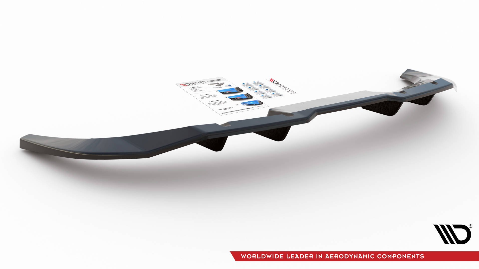 Central Rear Splitter (Vertical Bars) Audi Q3 Sportback S-Line - 3