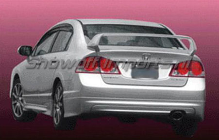 HONDA CIVIC 4D/HYBRID 05+ MUGEN LOOK ABS REAR LIP [SIX] - 3