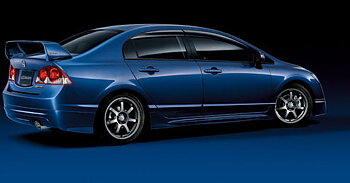 HONDA CIVIC 4D/HYBRID 05+ MUGEN LOOK ABS SIDESKIRTS [SIX]