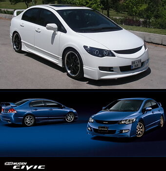 HONDA CIVIC 4D/HYBRID 05-08 MUGEN LOOK ABS BODYKIT [SIX]