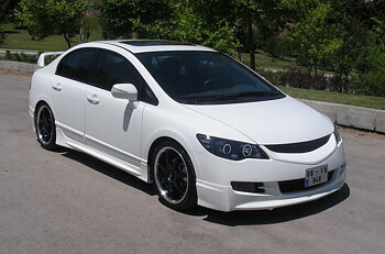 HONDA CIVIC 4D/HYBRID 05-08 MUGEN LOOK ABS FRONT LIP [SIX]