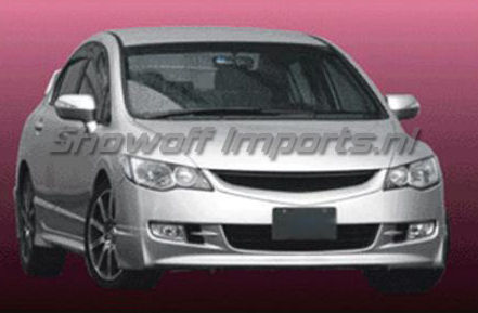 HONDA CIVIC 4D/HYBRID 05-08 MUGEN LOOK ABS FRONT LIP [SIX] - 3