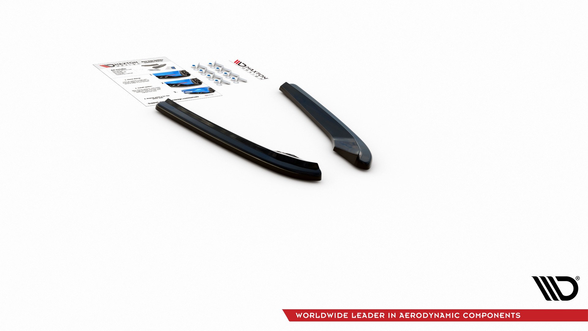 Rear Side Splitters Audi S4 / A4 S-Line B8 Sedan - 8
