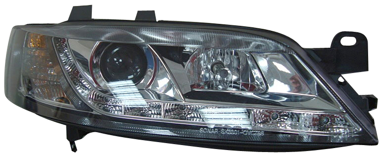 OPEL VECTRA B 96-99 HEADLIGHTS CHROME V1