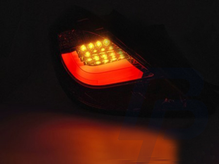 LED TAILLIGHTS OPEL CORSA D 3D 04.06-14 BLACK LED BAR - 2