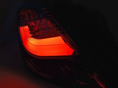 LED TAILLIGHTS OPEL CORSA D 3D 04.06-14 RED SMOKE LED BAR - 3