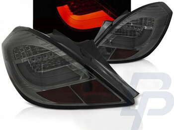 LED TAILLIGHTS OPEL CORSA D 3D 04.06-14 SMOKE LED BAR