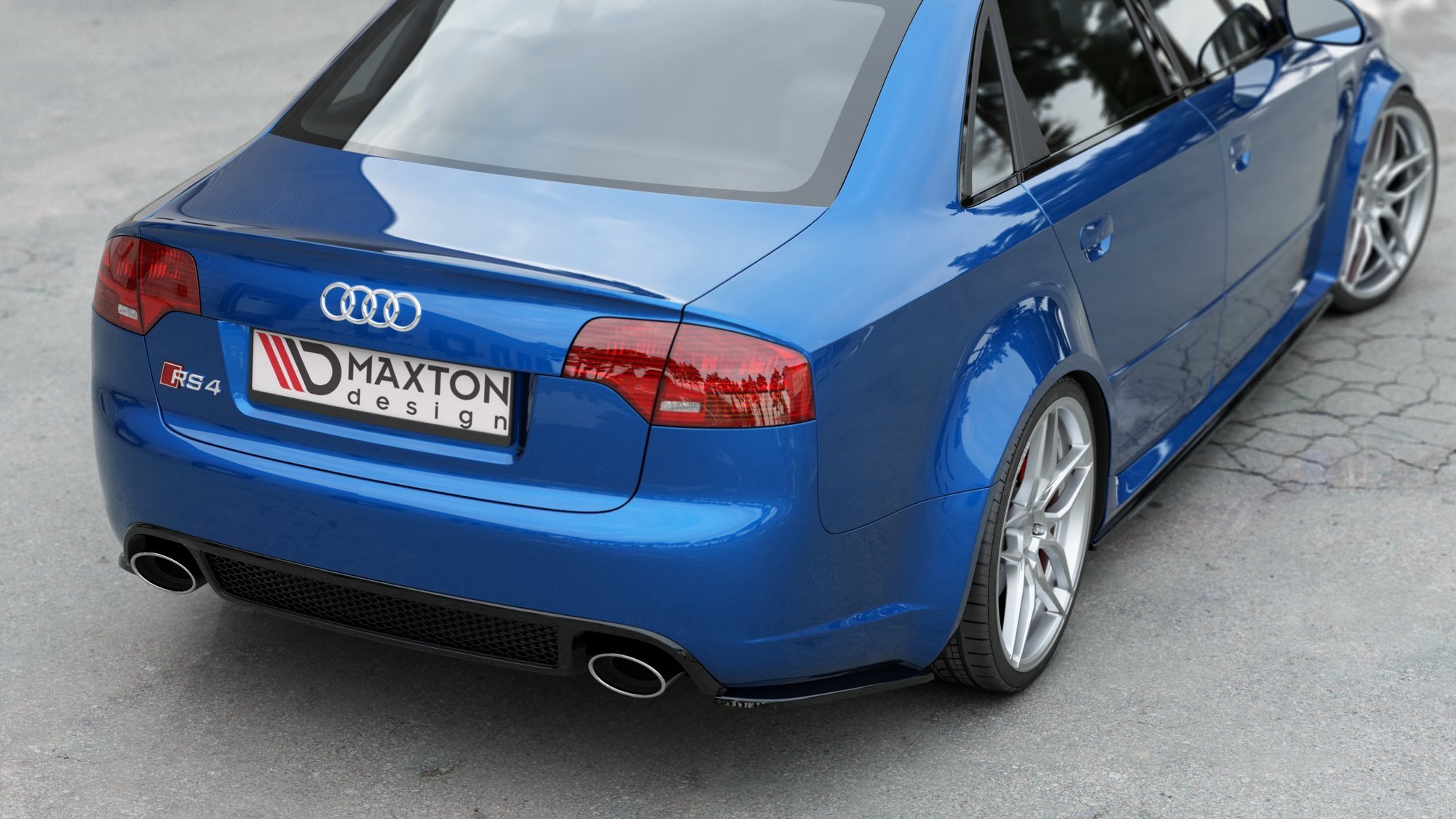 Rear Side Splitters V.1 Audi RS4 Sedan B7 - 7