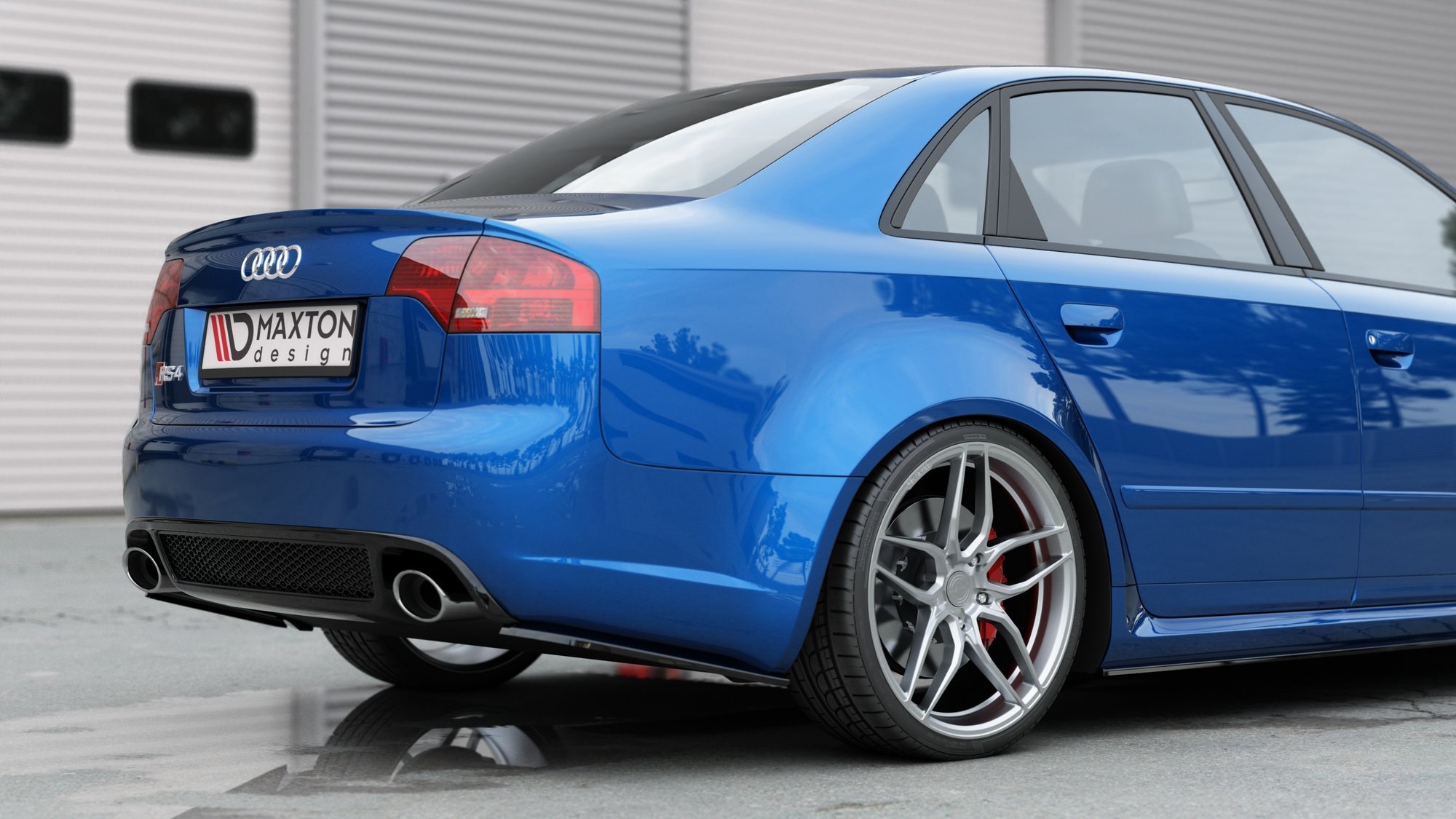 Rear Side Splitters V.1 Audi RS4 Sedan B7 - 6