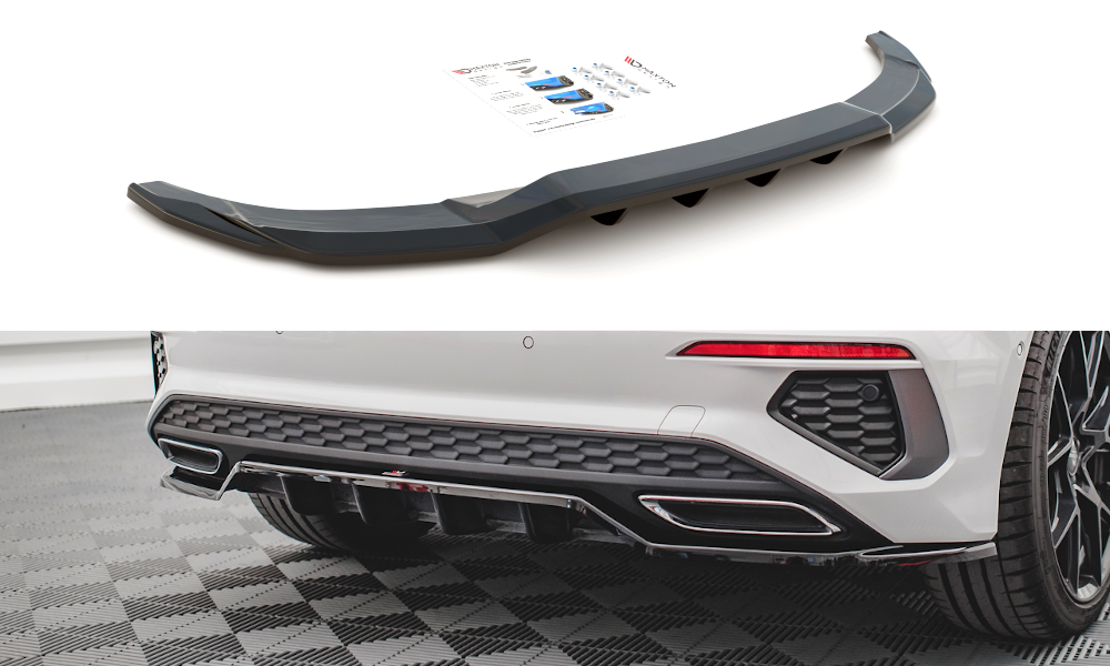 Central Rear Splitter (Vertical Bars) Audi A3 S-Line Sportback 8Y (2020-)
