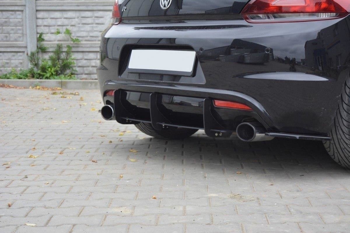 VW Scirocco R Rear Diffuser & Rear Side Splitters - 2
