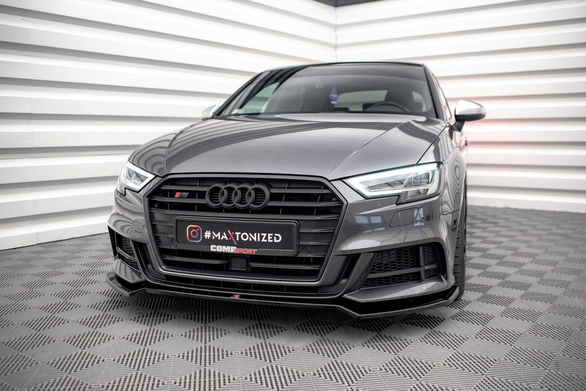 Front Splitter V.2 Audi S3 / A3 S-Line Sportback 8V Facelift - 4