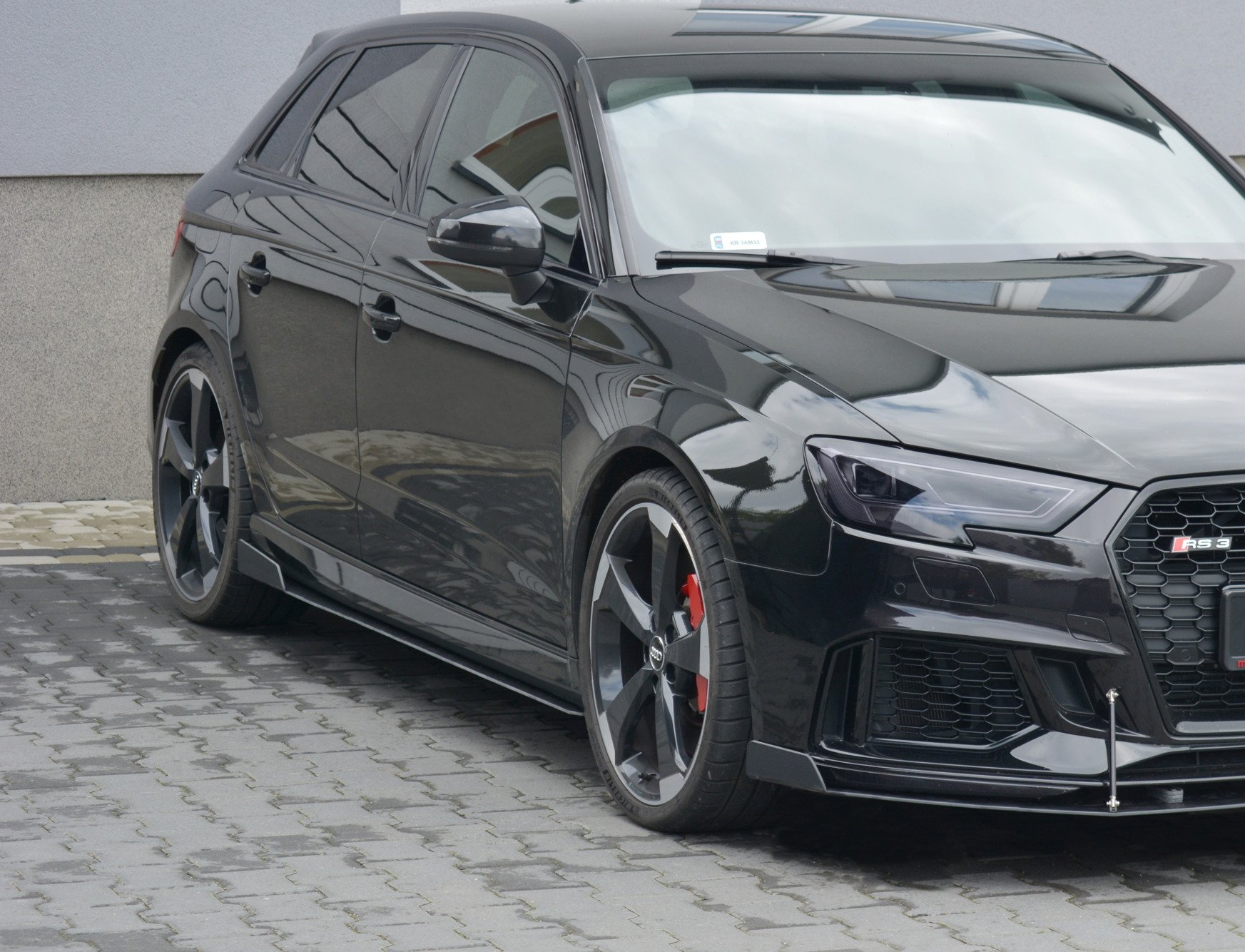 Racing Side Skirts Diffusers V.2 Audi RS3 8V Facelift Sportback (2017-20) - 2