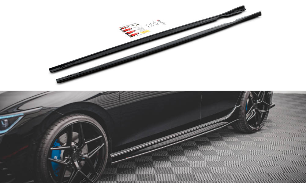 Side Skirts Diffusers V.2 VW Golf R Mk8