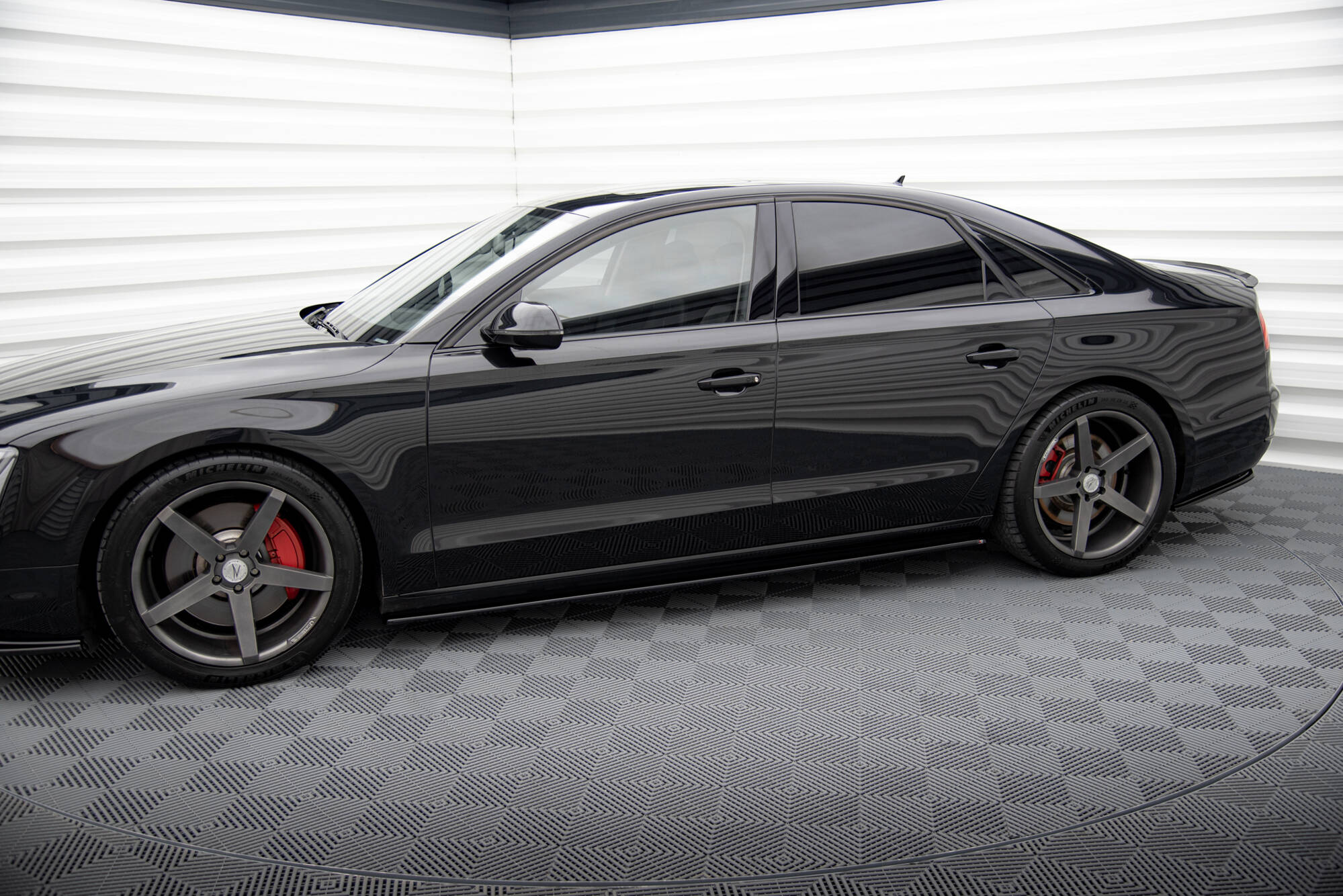 Side Skirts Diffusers Audi A8 D4 - 2