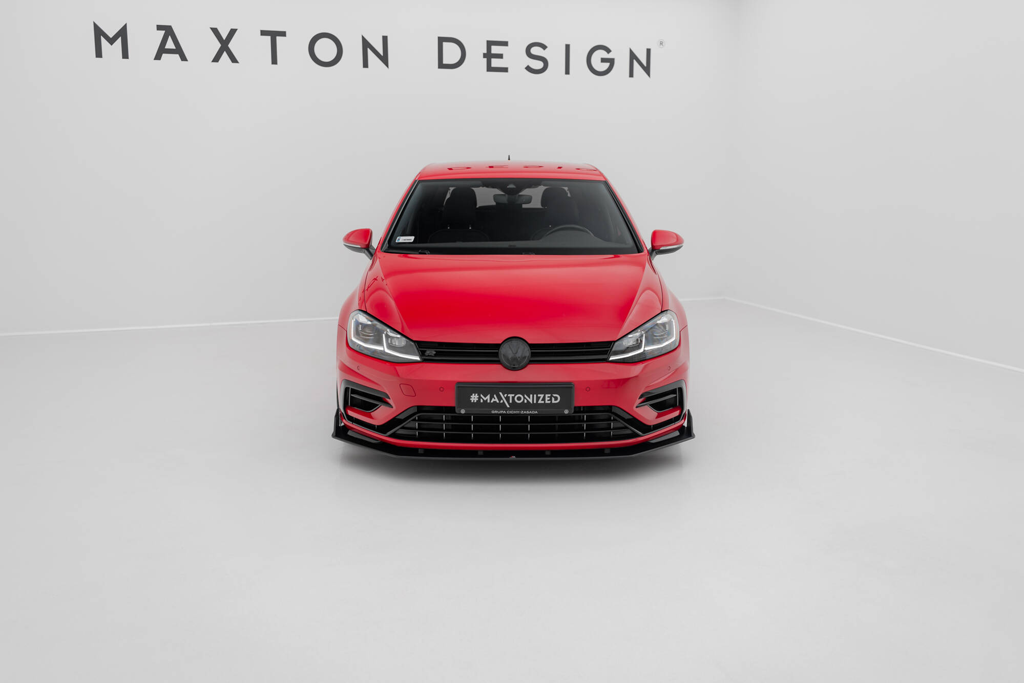 STREET PRO FRONT SPLITTER V.2 SUITABLE FOR VOLKSWAGEN GOLF R / R-LINE MK7 FACELIFT – MAXTON DESIGN - 3