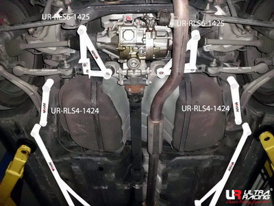 MITSUBISHI EVO X ULTRARACING 2X 3-POINT REAR SIDE BARS 1425P