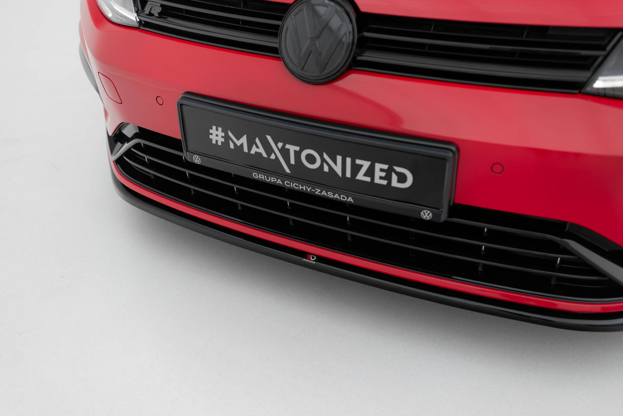 FRONT SPLITTER V.7 SUITABLE FOR VOLKSWAGEN GOLF R / R-LINE MK7 FACELIFT – MAXTON DESIGN - 3