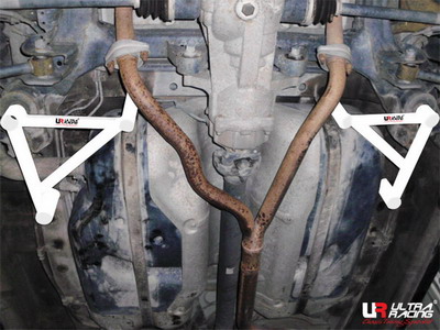 HYUNDAI SANTA FE 07-12 ULTRARACING 2X 3-POINT REAR SIDE BARS