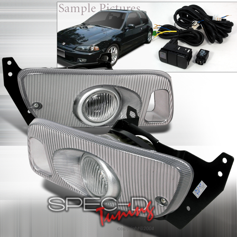 HONDA CIVIC 92-95 2/3D OEM FOGLIGHTS CLEAR