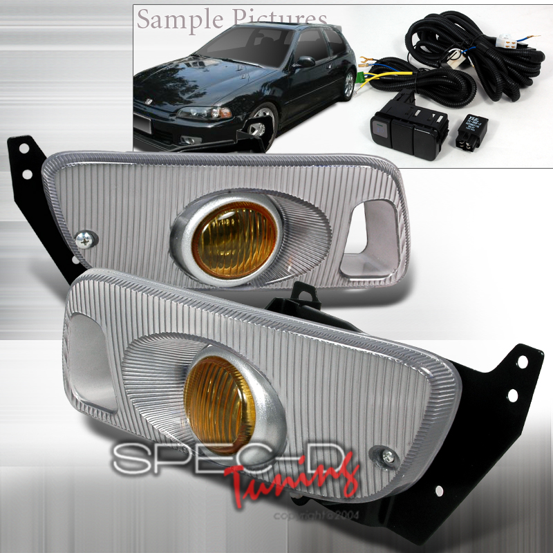 HONDA CIVIC 92-95 2/3D OEM FOGLIGHTS YELLOW