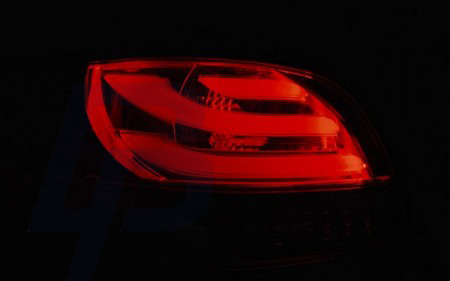 LED TAILLIGHTS PEUGEOT 206 10.98- RED SMOKE LED BAR - 2
