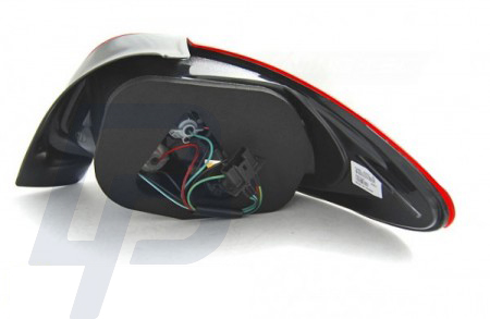 LED TAILLIGHTS PEUGEOT 206 10.98- RED WHITE LED BAR - 3