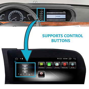 10,25"  MERCEDES BENZ  S KLASS W221 NTG 3x  ANDROID 13 NAVIGATION MULTIMEDIA SYSTEM