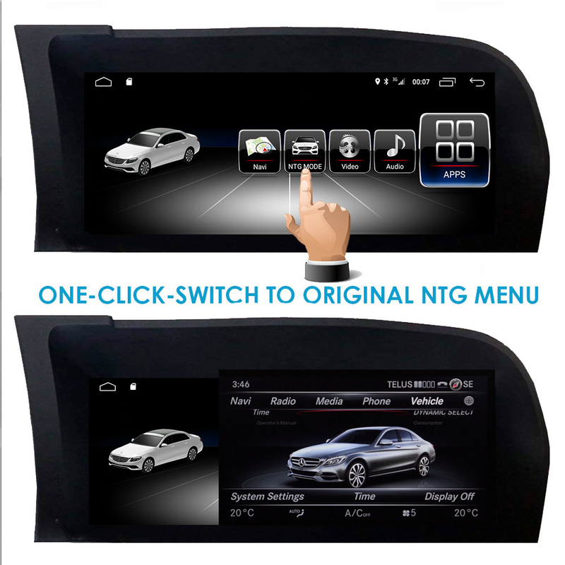 10,25"  MERCEDEZ BENZ S CLASS W221 NTG 3X  ANDROID 13 NAVIGATION MULTIMEDIA SYSTEM - 3