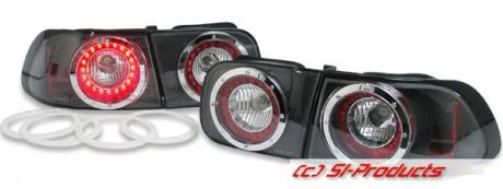 HONDA CIVIC 92-95 2/4D SVARTA LED BAKLAMPOR [DEPO]