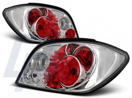 TAILLIGHTS PEUGEOT 307 04.01-07 CHROME
