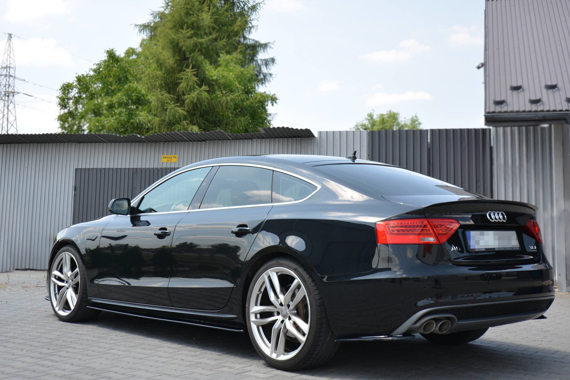 Rear Side Splitters Audi A5 S-Line 8T FL Sportback - 4