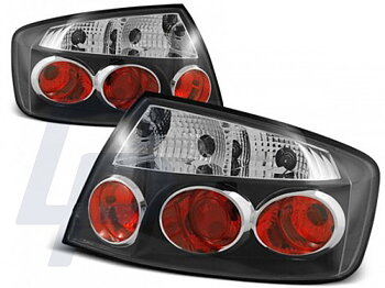 TAILLIGHTS PEUGEOT 407 05.04- SEDAN BLACK