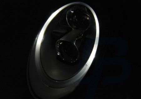 HEADLIGHTS PORSCHE 911 (997) 04-09 BLACK TUBE LIGHT HID XENON - 2