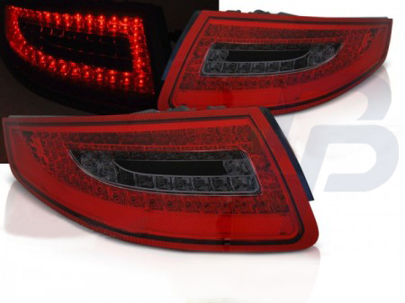LED TAILLIGHTS PORSCHE 911 997 04-09 RED SMOKE LED