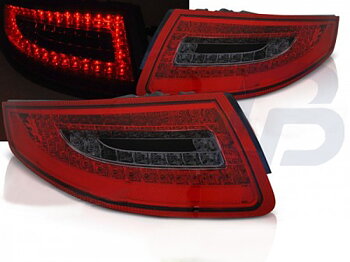 LED TAILLIGHTS PORSCHE 911 997 04-09 RED SMOKE LED
