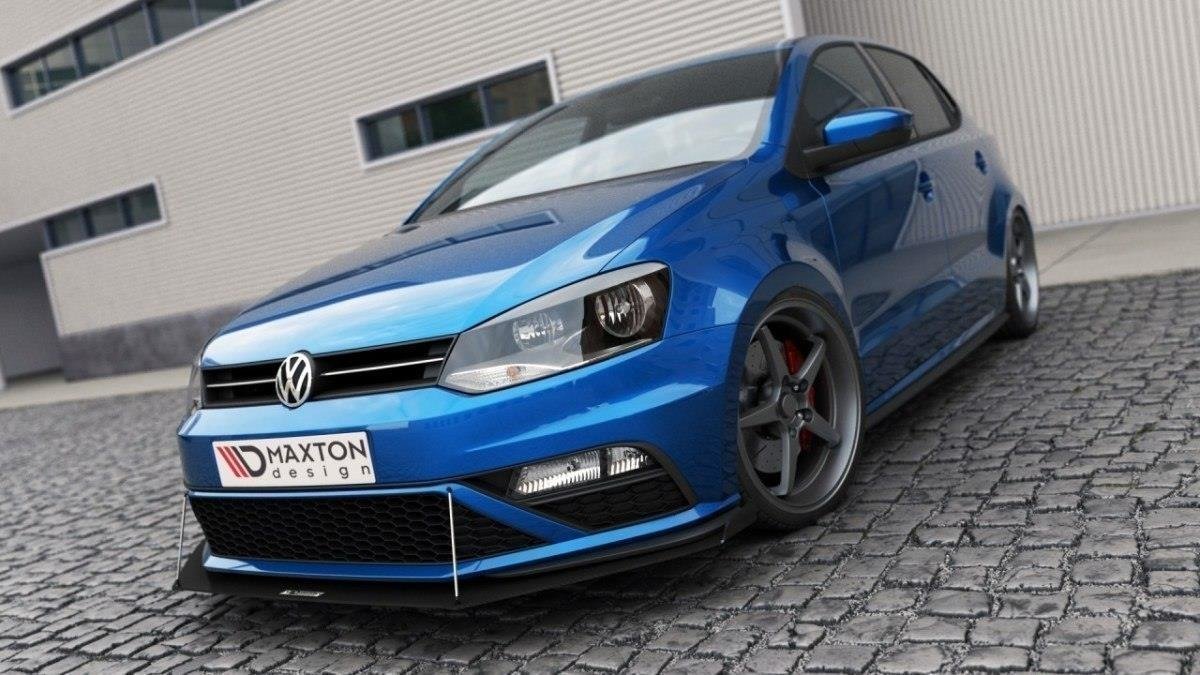 Front Racing Splitter (with wings) Volkswagen Polo GTI Mk5 Facelift - 2