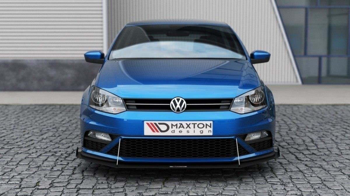 Front Racing Splitter (with wings) Volkswagen Polo GTI Mk5 Facelift - 3
