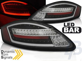 LED TAILLIGHTS PORSCHE BOXSTER / CAYMAN 987 05-08 BLACK SEQ LED
