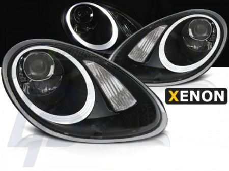 HEADLIGHTS PORSCHE BOXSTER / CAYMAN 987 05-08 HID BLACK