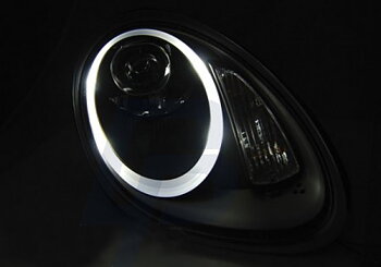 HEADLIGHTS PORSCHE BOXSTER / CAYMAN 987 05-08 HID BLACK