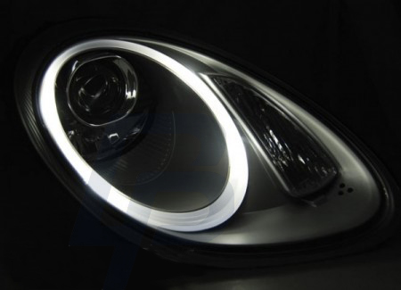 HEADLIGHTS PORSCHE BOXSTER / CAYMAN 987 05-08 HID SILVER - 2
