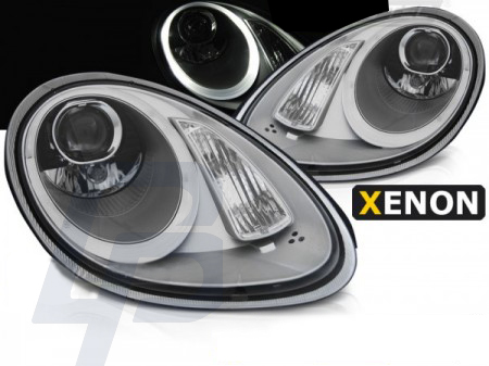 HEADLIGHTS PORSCHE BOXSTER / CAYMAN 987 05-08 HID SILVER