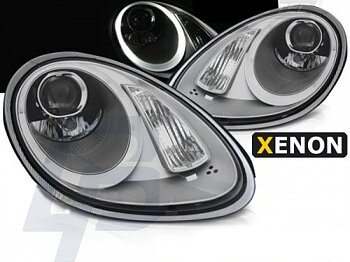 HEADLIGHTS PORSCHE BOXSTER / CAYMAN 987 05-08 HID SILVER