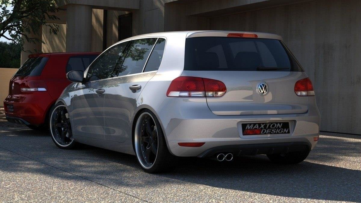 Rear Valance VW Golf VI With 1 Exhaust HOLE - 2