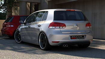 Rear Valance VW Golf VI With 1 Exhaust HOLE