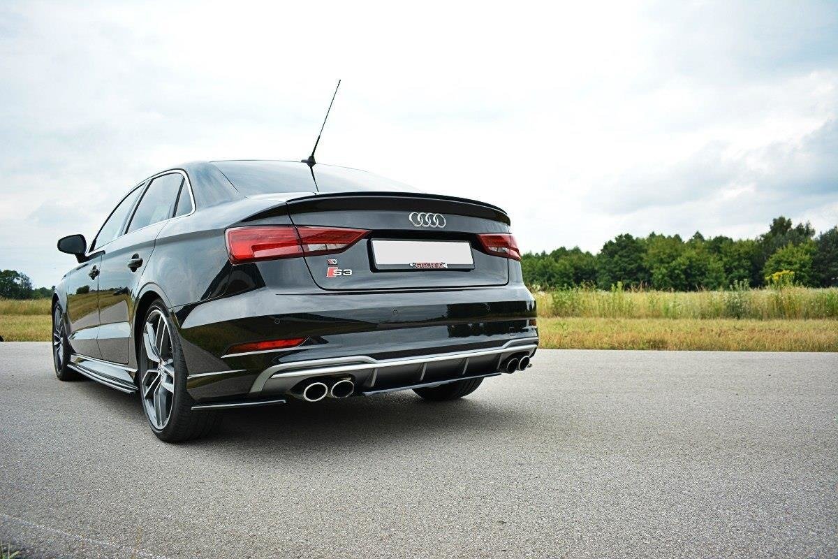 Central Rear Splitter Audi S3 8V FL Sedan (2017-) - 2