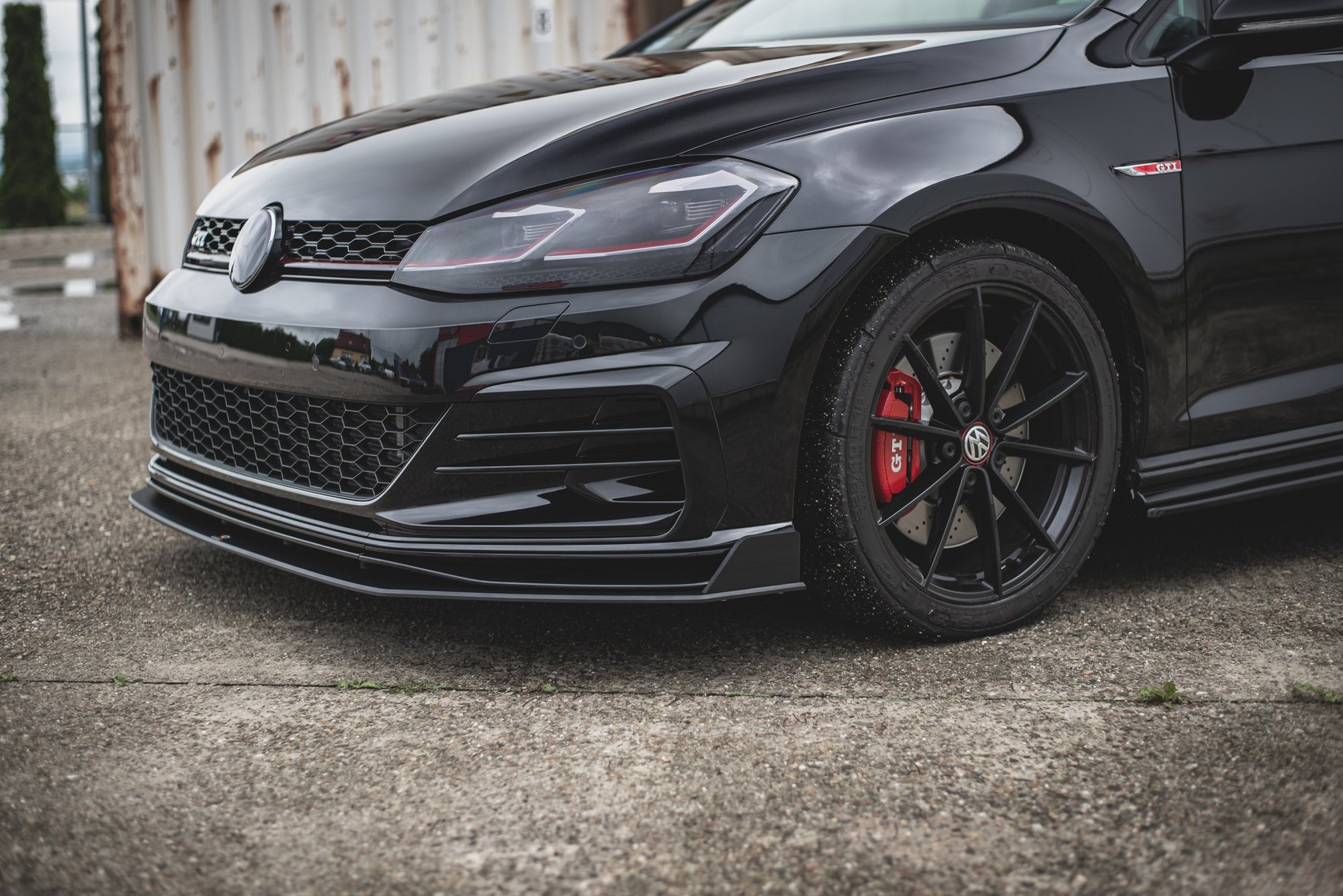 STREET PRO FRONT SPLITTER SUITABLE FOR VW GOLF 7 GTI TCR – MAXTON DESIGN - 4